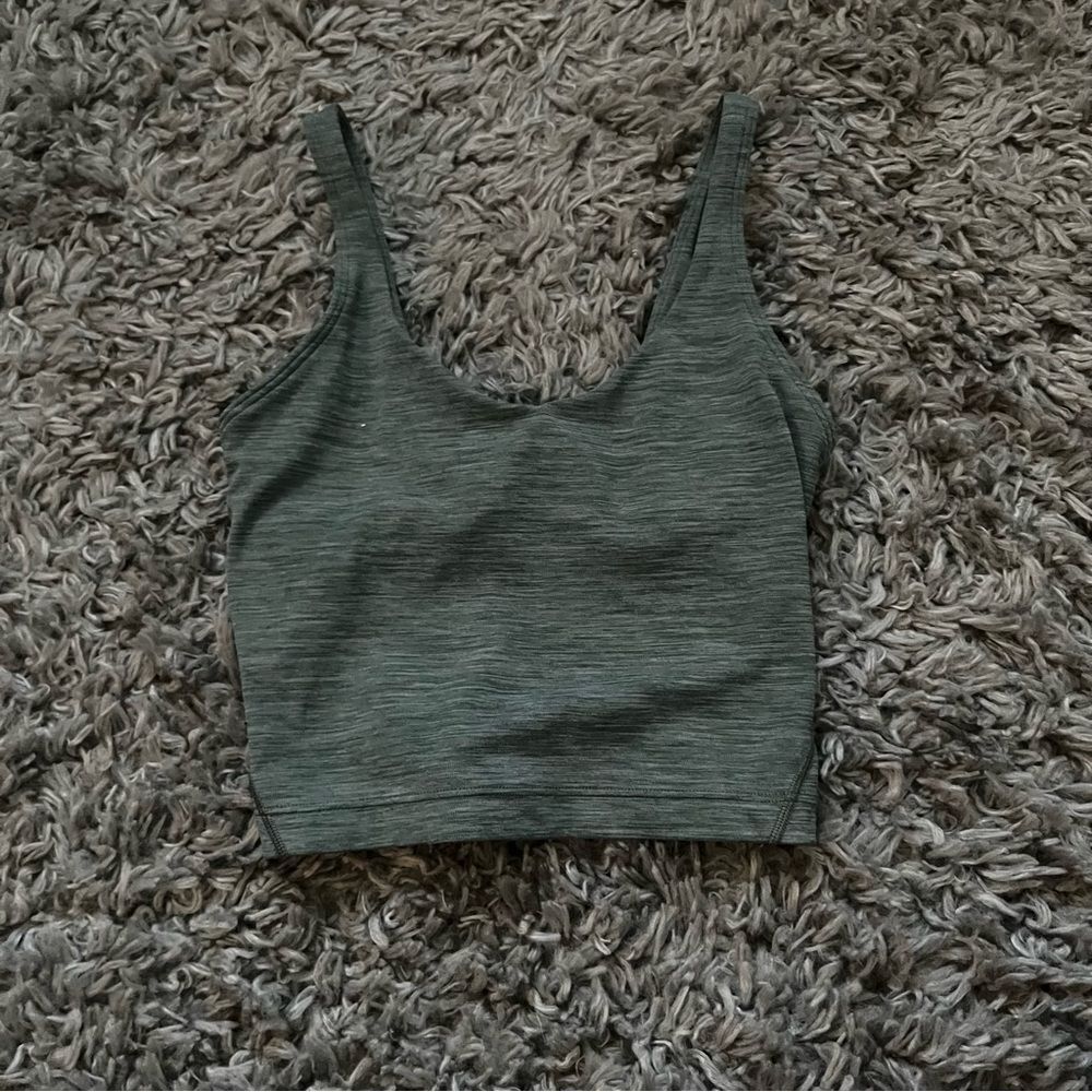 Lululemon align tank heathered tidewater teal size 0